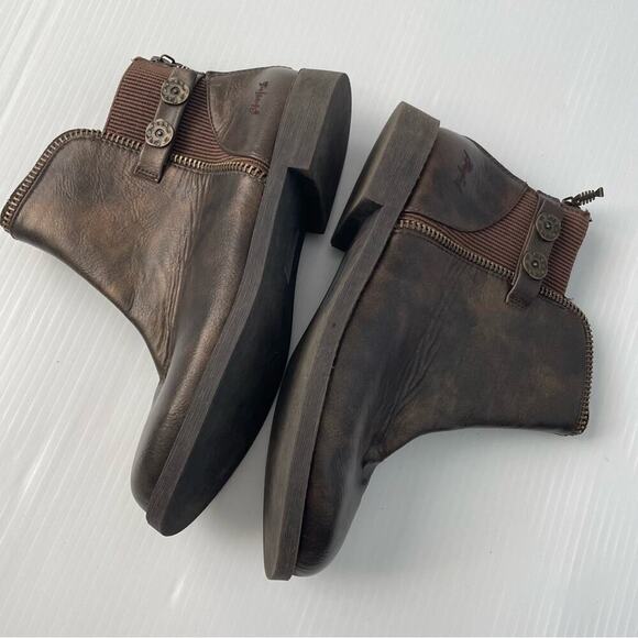 🆕 Blowfish kids short boots booties size 6 brown - Picture 4 of 12